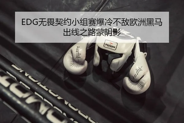 EDG无畏契约小组赛爆冷不敌欧洲黑马 出线之路蒙阴影